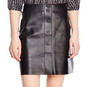 Sandro Paris Milla Leather Skirt